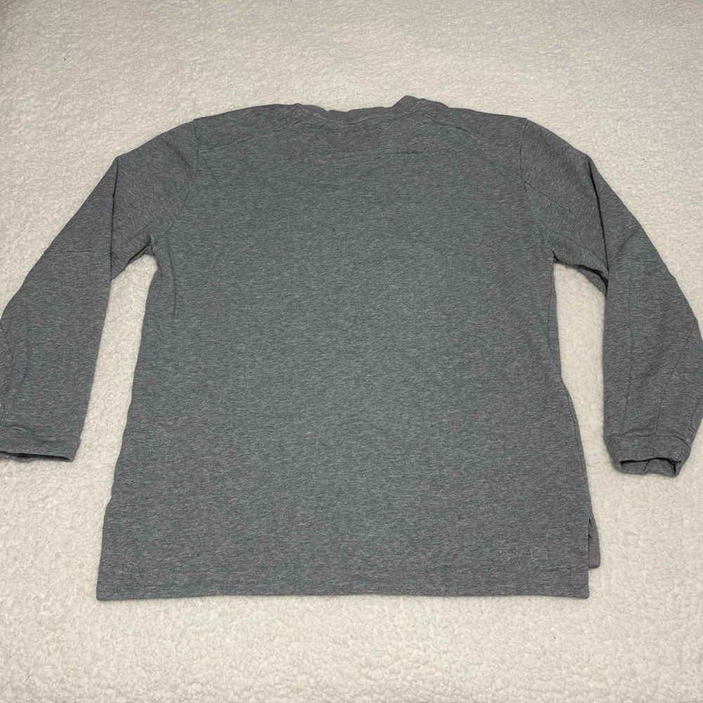 BYLT Men Gray Active Fleece Core Crewneck Sweatshirt - Picture 8 of 13